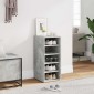 vidaXL Παπουτσοθήκη Γκρι Σκυροδέματος 31,5x35x70 εκ. από Μοριοσανίδα