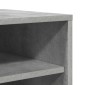 vidaXL Παπουτσοθήκη Γκρι Σκυροδέματος 31,5x35x90 εκ. από Μοριοσανίδα