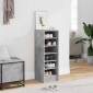 vidaXL Παπουτσοθήκη Γκρι Σκυροδέματος 31,5x35x90 εκ. από Μοριοσανίδα