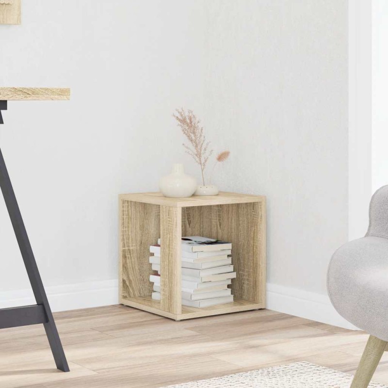 vidaXL Τραπέζι Βοηθητικό Sonoma Δρυς 33 x 33 x 34,5 εκ από Επεξ. Ξύλο