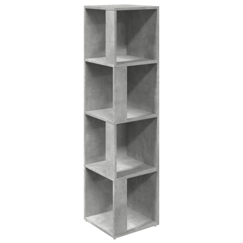 vidaXL Ντουλάπι Γωνία Γκρι Σκυρ. 33 x 33 x 132 εκ. από Μοριοσανίδα