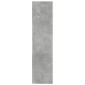 vidaXL Ντουλάπι Γωνία Γκρι Σκυρ. 33 x 33 x 132 εκ. από Μοριοσανίδα