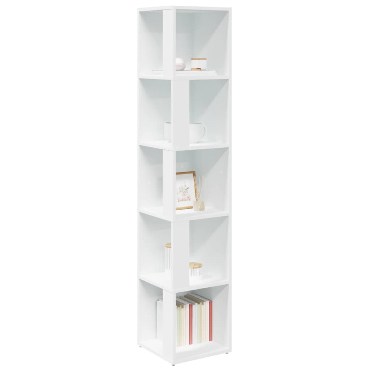 vidaXL Ντουλάπι Γωνία Λευκό 33 x 33 x 164,5 εκ. από Μοριοσανίδα