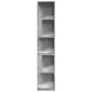 vidaXL Ντουλάπι Γωνία Γκρι Σκυρ. 33 x 33 x 164,5 εκ. από Μοριοσανίδα