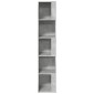 vidaXL Ντουλάπι Γωνία Γκρι Σκυρ. 33 x 33 x 164,5 εκ. από Μοριοσανίδα