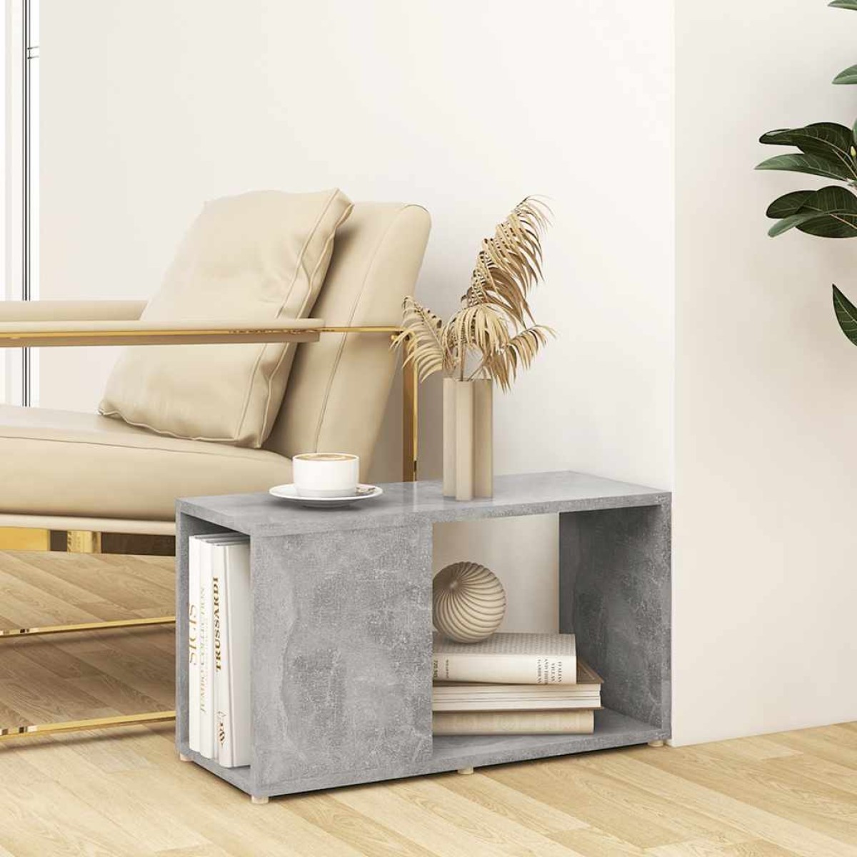 vidaXL Έπιπλο Τηλεόρασης Γκρι Σκυρ. 60 x 24 x 32 εκ. από Μοριοσανίδα