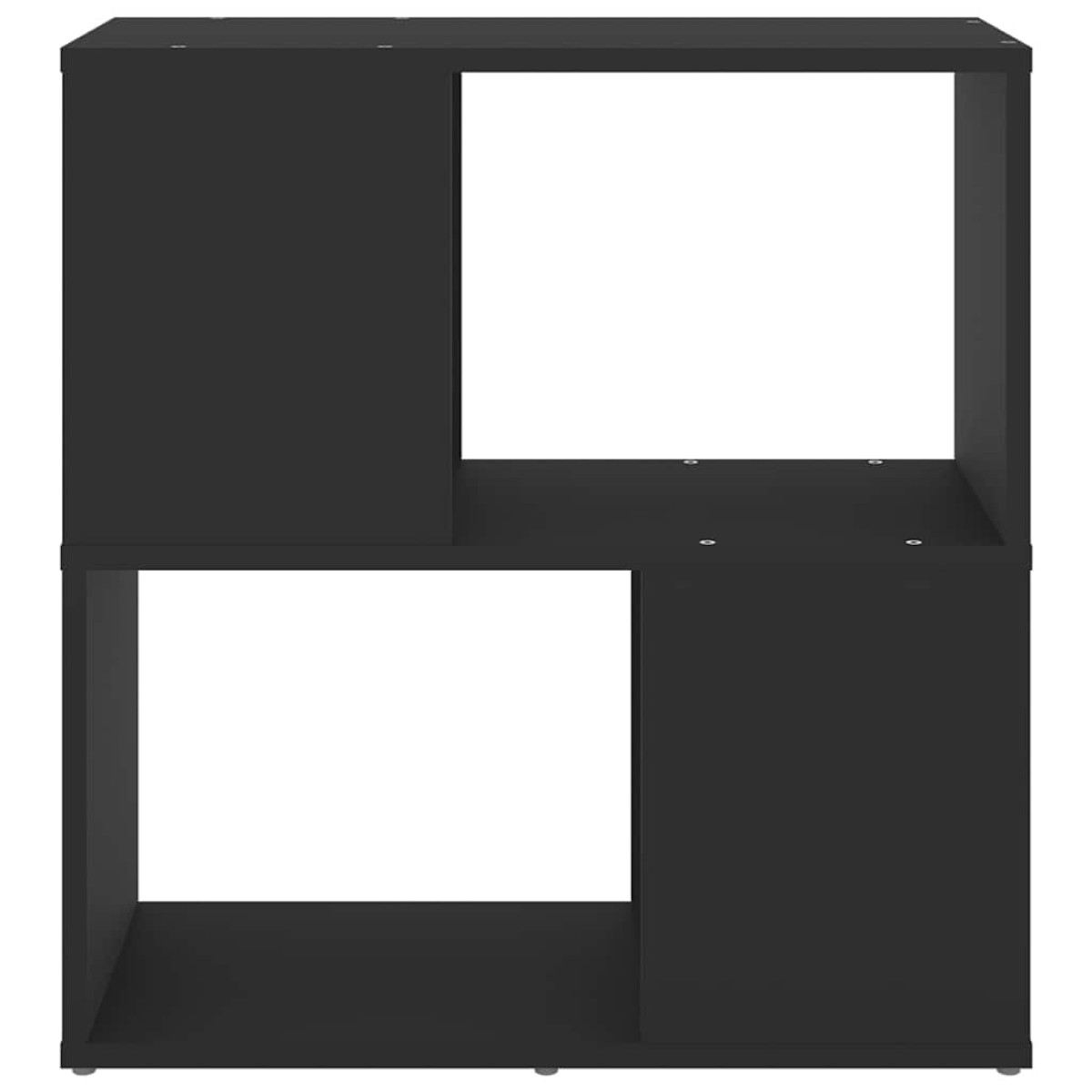 vidaXL Βιβλιοθήκη Μαύρη 60 x 24 x 63 εκ. από Μοριοσανίδα