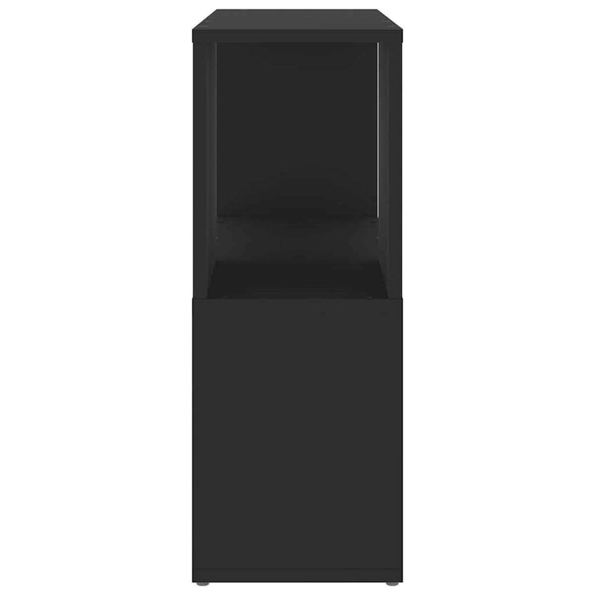 vidaXL Βιβλιοθήκη Μαύρη 60 x 24 x 63 εκ. από Μοριοσανίδα