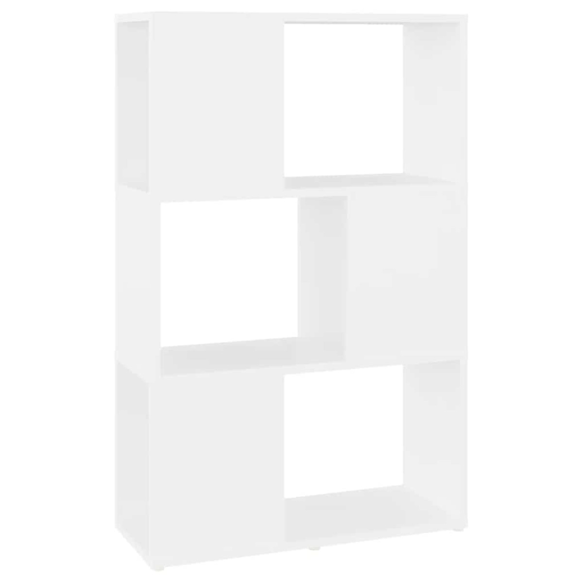 vidaXL Βιβλιοθήκη/Διαχωριστικό Χώρου Λευκό 60x24x94 εκ. Μοριοσανίδα