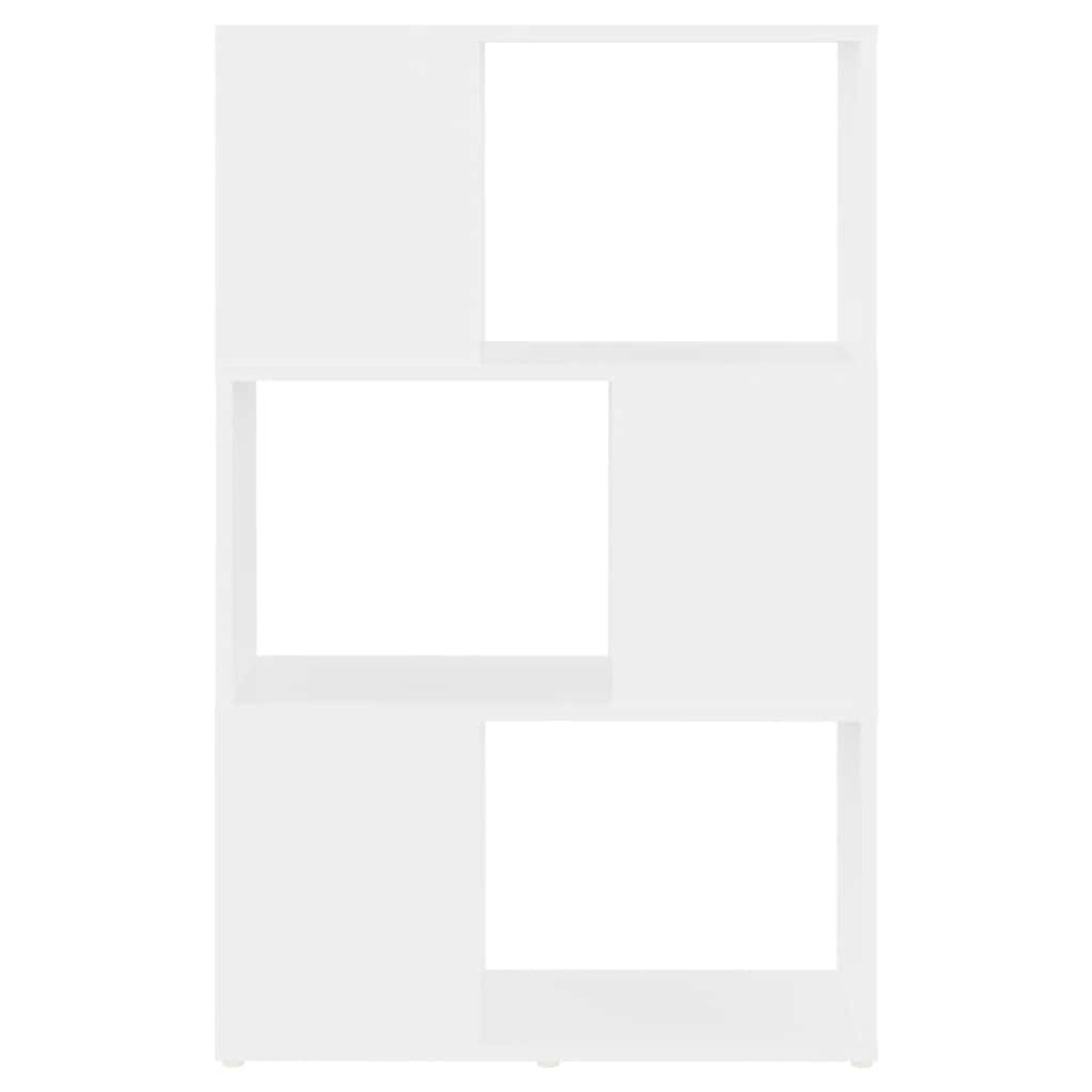 vidaXL Βιβλιοθήκη/Διαχωριστικό Χώρου Λευκό 60x24x94 εκ. Μοριοσανίδα