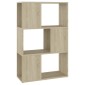 vidaXL Βιβλιοθήκη/Διαχωριστικό Χώρου Sonoma Δρυς 60x24x94 εκ. Μοριοσ.
