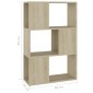vidaXL Βιβλιοθήκη/Διαχωριστικό Χώρου Sonoma Δρυς 60x24x94 εκ. Μοριοσ.