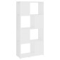 vidaXL Βιβλιοθήκη/Διαχωριστικό Χώρου Λευκό 60x24x124,5 εκ. Μοριοσανίδα