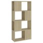 vidaXL Βιβλιοθήκη/Διαχωριστικό Χώρου Sonoma Δρυς 60x24x124,5εκ Μοριοσ.
