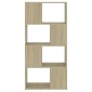 vidaXL Βιβλιοθήκη/Διαχωριστικό Χώρου Sonoma Δρυς 60x24x124,5εκ Μοριοσ.