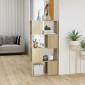 vidaXL Βιβλιοθήκη/Διαχωριστικό Χώρου Sonoma Δρυς 60x24x124,5εκ Μοριοσ.