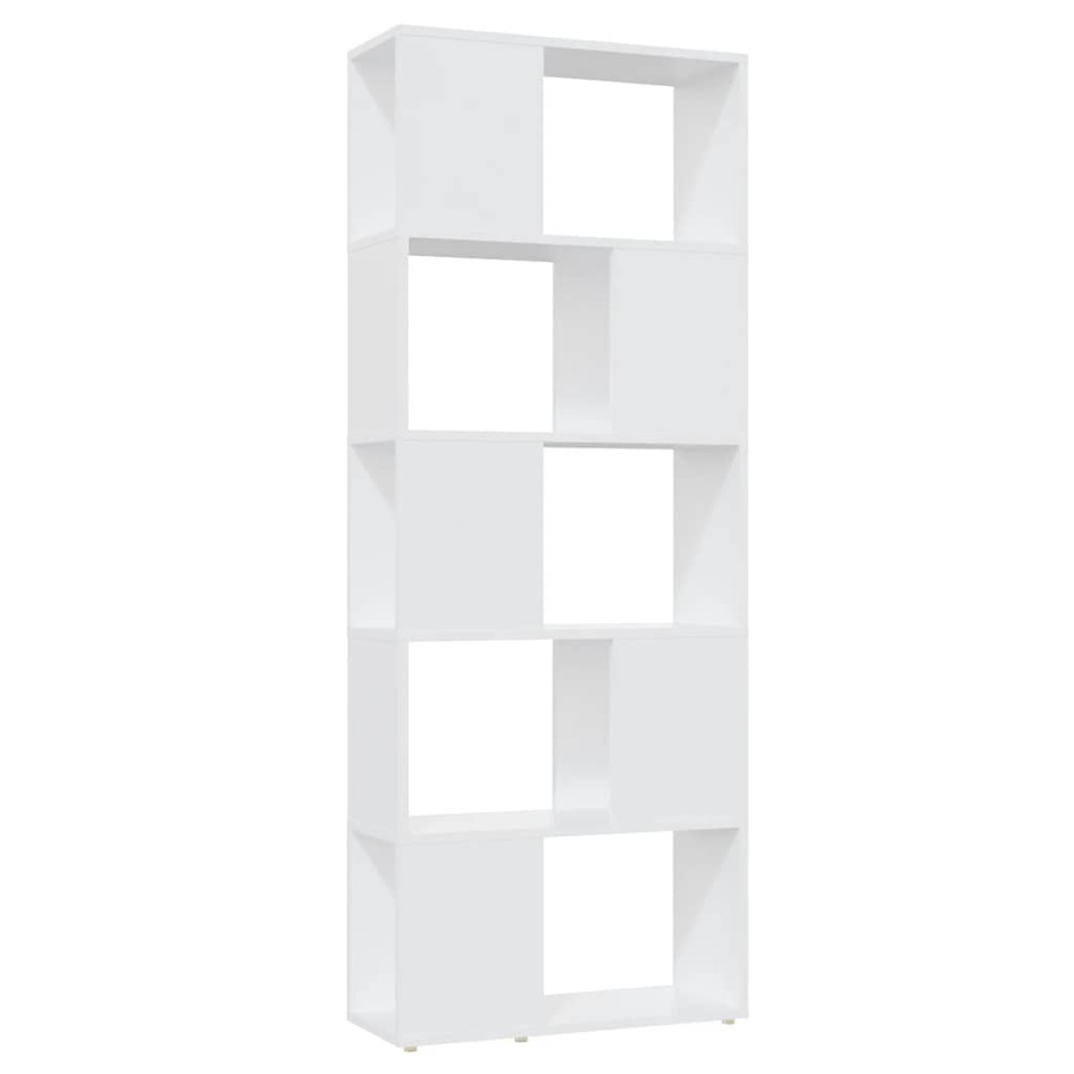 vidaXL Βιβλιοθήκη/Διαχωριστικό Χώρου Λευκό 60x24x155 εκ. Μοριοσανίδα