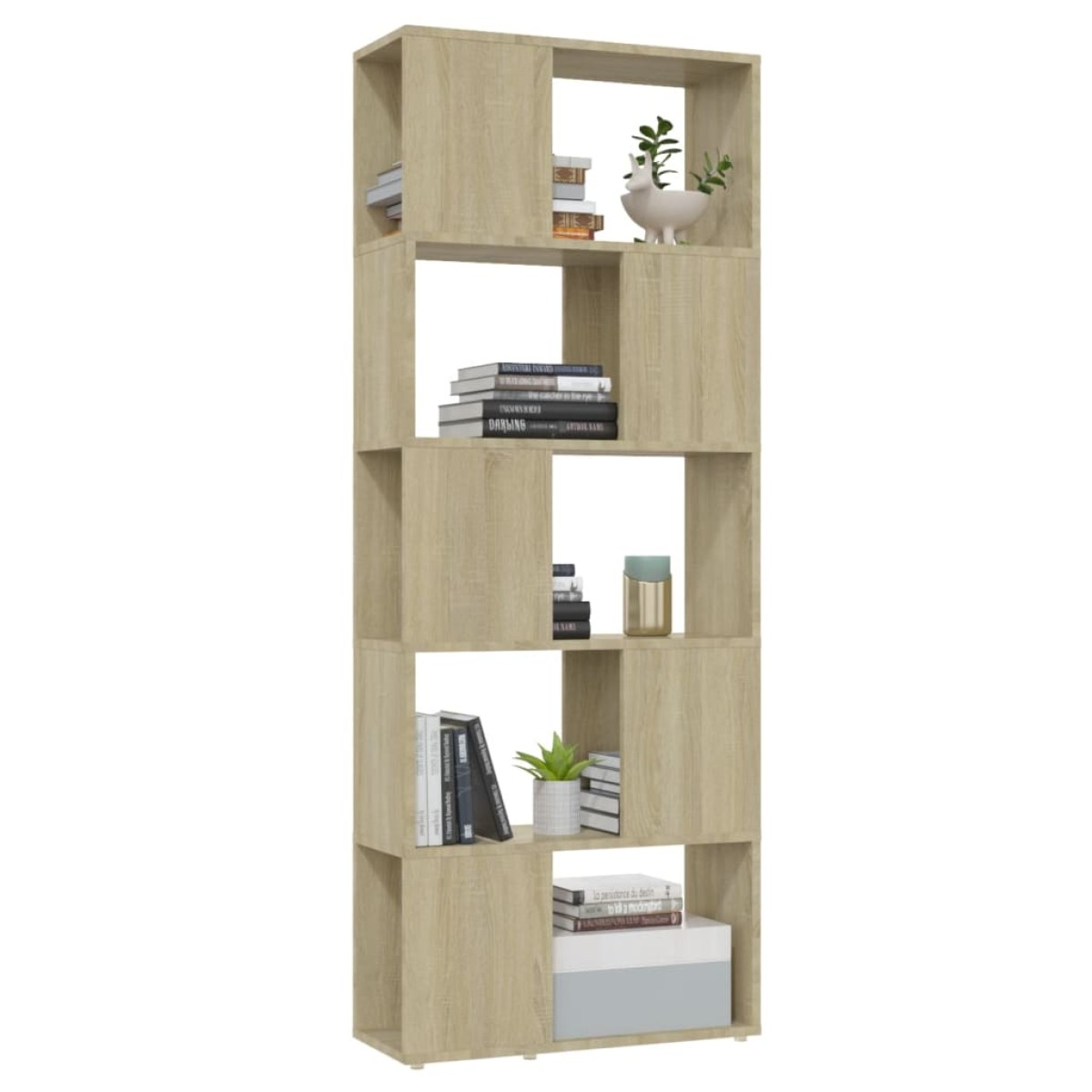 vidaXL Βιβλιοθήκη/Διαχωριστικό Χώρου Sonoma Δρυς 60x24x155 εκ.