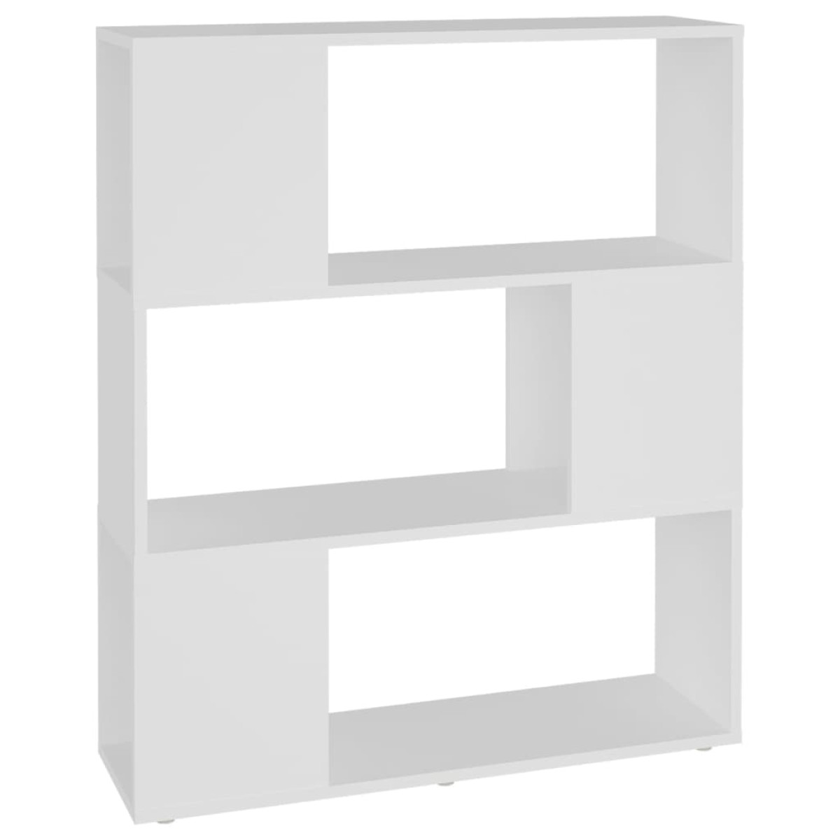 vidaXL Βιβλιοθήκη/Διαχωριστικό Χώρου Λευκό 80x24x94 εκ. Μοριοσανίδα