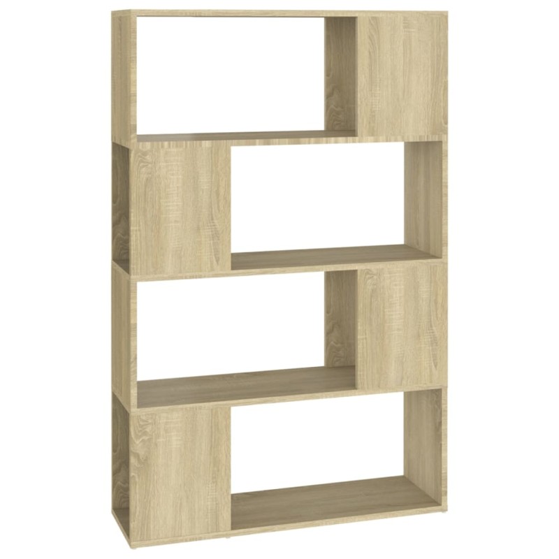 vidaXL Βιβλιοθήκη/Διαχωριστικό Χώρου Sonoma Δρυς 80x24x124,5εκ Μοριοσ.