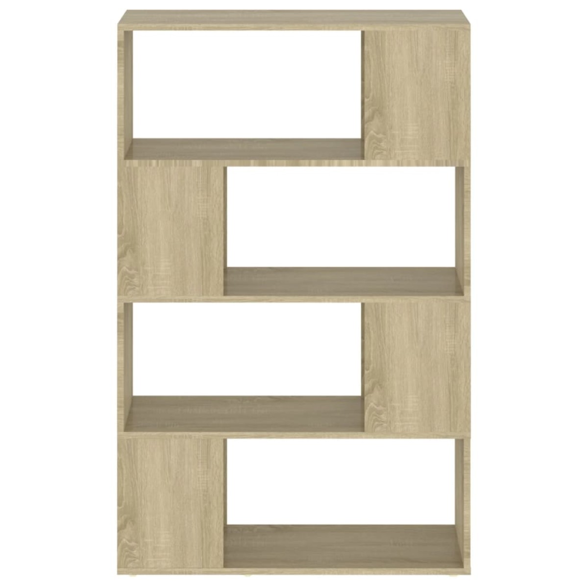 vidaXL Βιβλιοθήκη/Διαχωριστικό Χώρου Sonoma Δρυς 80x24x124,5εκ Μοριοσ.