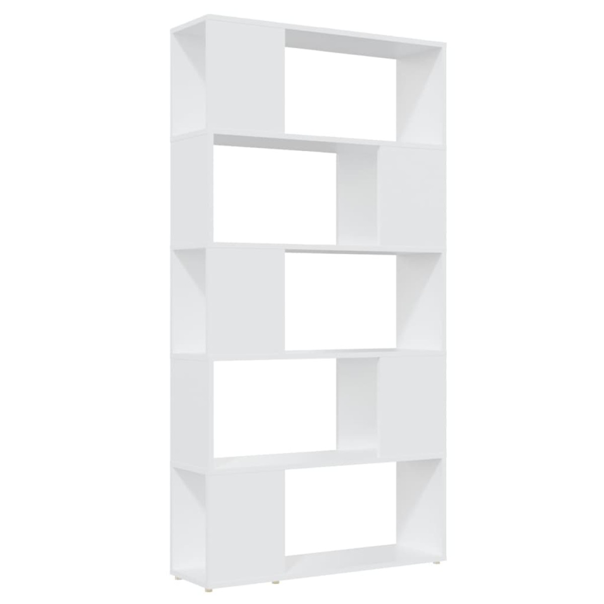 vidaXL Βιβλιοθήκη/Διαχωριστικό Χώρου Λευκό 80x24x155 εκ. Μοριοσανίδα