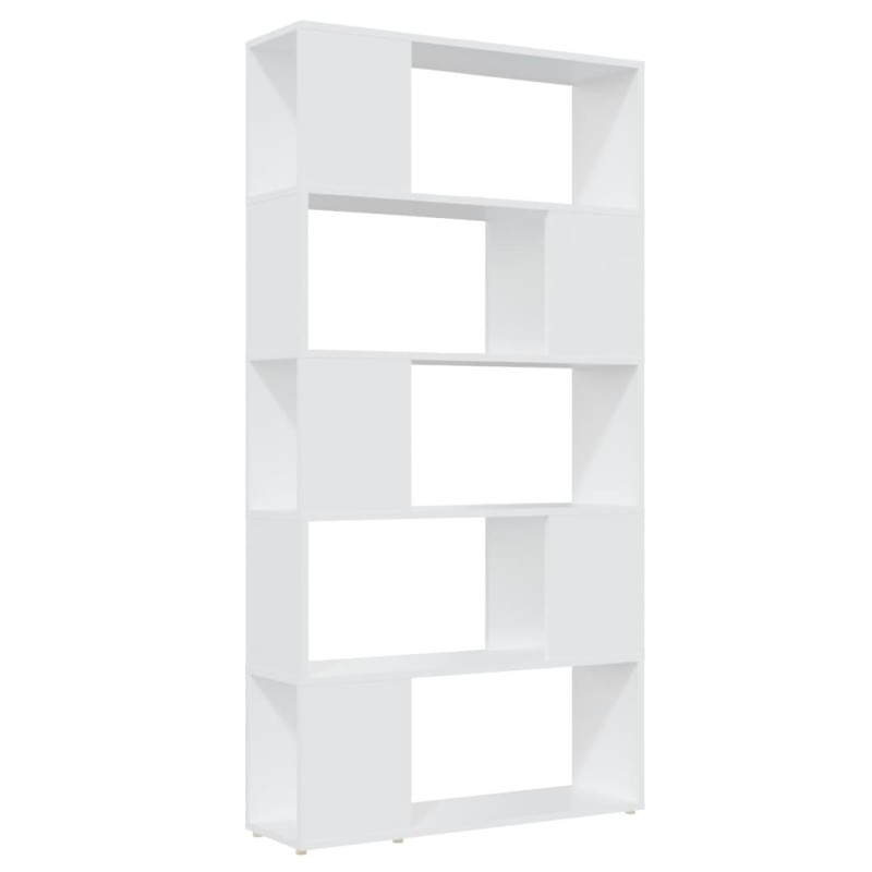 vidaXL Βιβλιοθήκη/Διαχωριστικό Χώρου Λευκό 80x24x155 εκ. Μοριοσανίδα