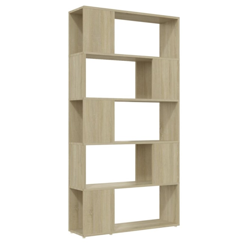 vidaXL Βιβλιοθήκη/Διαχωριστικό Χώρου Sonoma Δρυς 80x24x155 εκ. Μοριοσ.