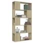 vidaXL Βιβλιοθήκη/Διαχωριστικό Χώρου Sonoma Δρυς 80x24x155 εκ. Μοριοσ.