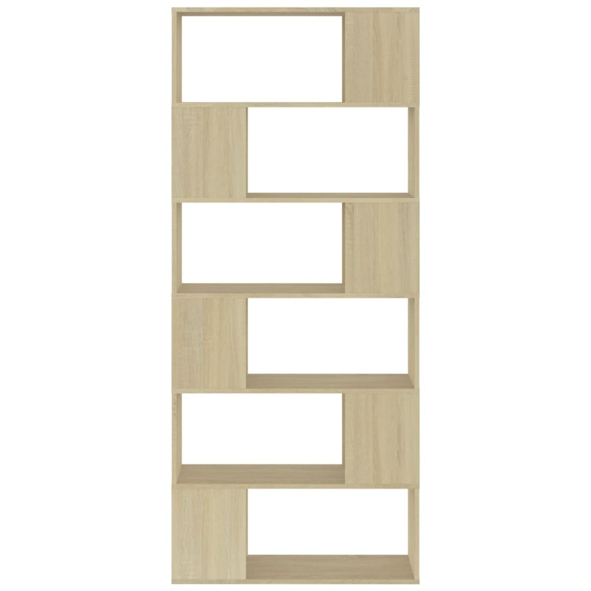 vidaXL Βιβλιοθήκη/Διαχωρ. Χώρου Sonoma Δρυς 80x24x186 εκ. Μοριοσανίδα