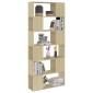 vidaXL Βιβλιοθήκη/Διαχωρ. Χώρου Sonoma Δρυς 80x24x186 εκ. Μοριοσανίδα