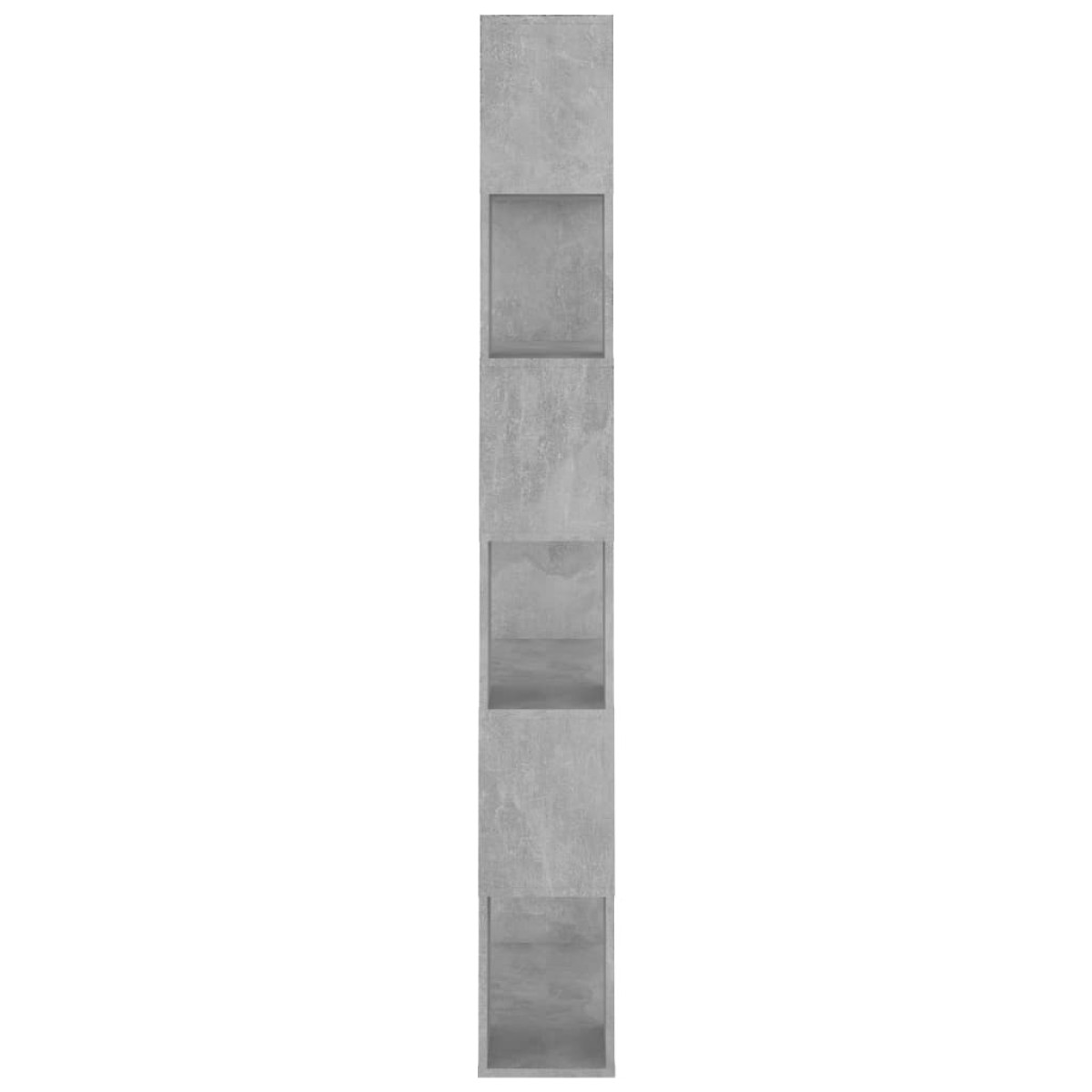 vidaXL Βιβλιοθήκη/Διαχωρισ. Χώρου Γκρι Σκυρ. 80x24x186 εκ. Μοριοσανίδα