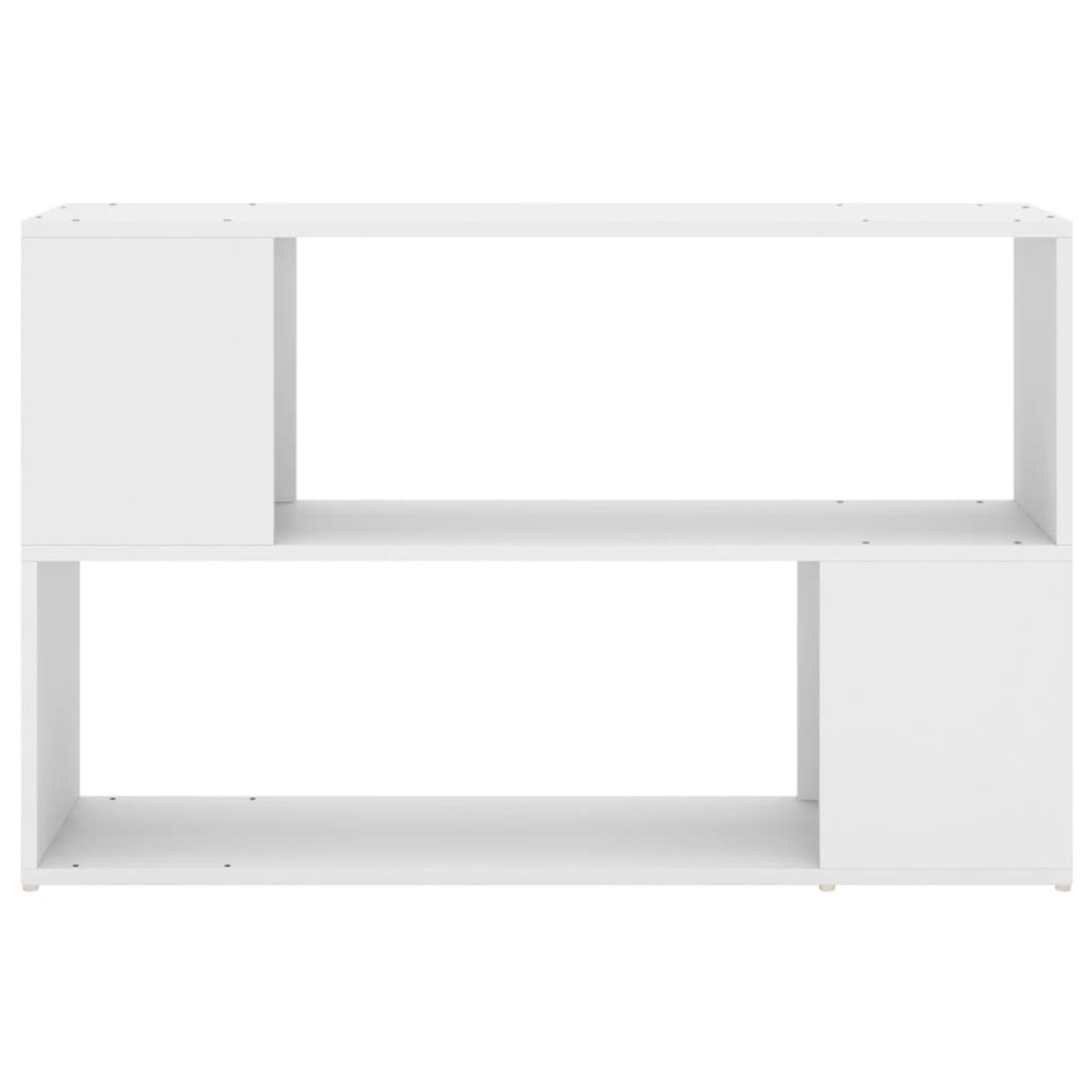 vidaXL Βιβλιοθήκη Λευκή 100 x 24 x 63 εκ. από Μοριοσανίδα