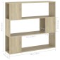 vidaXL Βιβλιοθήκη/Διαχωριστικό Χώρου Sonoma Δρυς 100 x 24 x 94 εκ.
