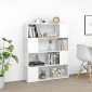 vidaXL Βιβλιοθήκη/Διαχωριστικό Χώρου Λευκό 100 x 24 x 124 εκ.