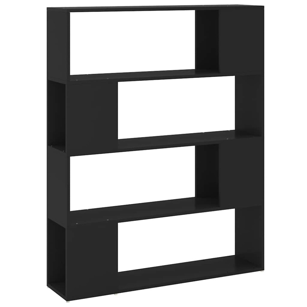 vidaXL Βιβλιοθήκη/Διαχωριστικό Χώρου Μαύρο 100 x 24 x 124 εκ.