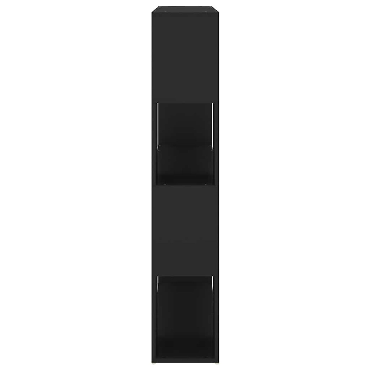 vidaXL Βιβλιοθήκη/Διαχωριστικό Χώρου Μαύρο 100 x 24 x 124 εκ.