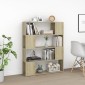 vidaXL Βιβλιοθήκη/Διαχωριστικό Χώρου Sonoma Δρυς 100 x 24 x 124 εκ.