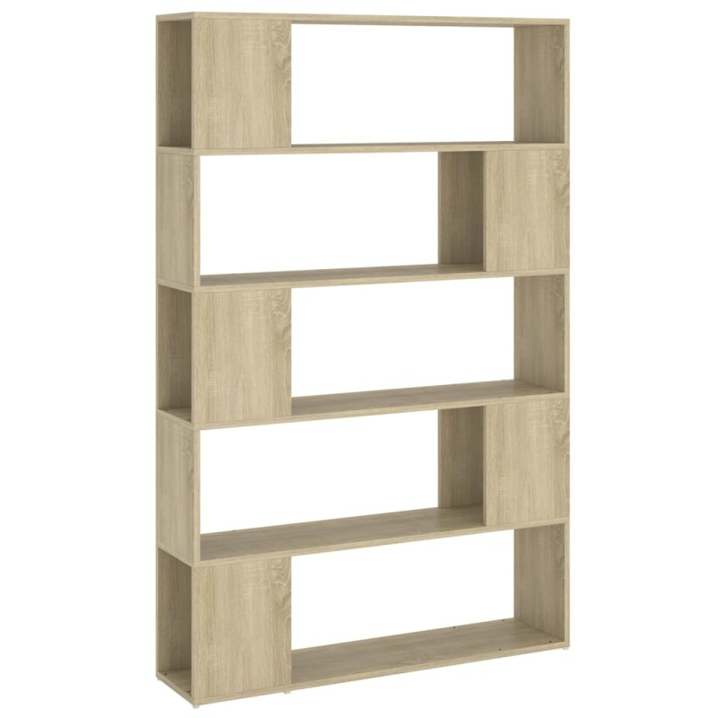 vidaXL Βιβλιοθήκη/Διαχωρ. Χώρου Sonoma Δρυς 100x24x155 εκ. Επεξ. Ξύλο