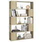 vidaXL Βιβλιοθήκη/Διαχωρ. Χώρου Sonoma Δρυς 100x24x155 εκ. Μοριοσανίδα