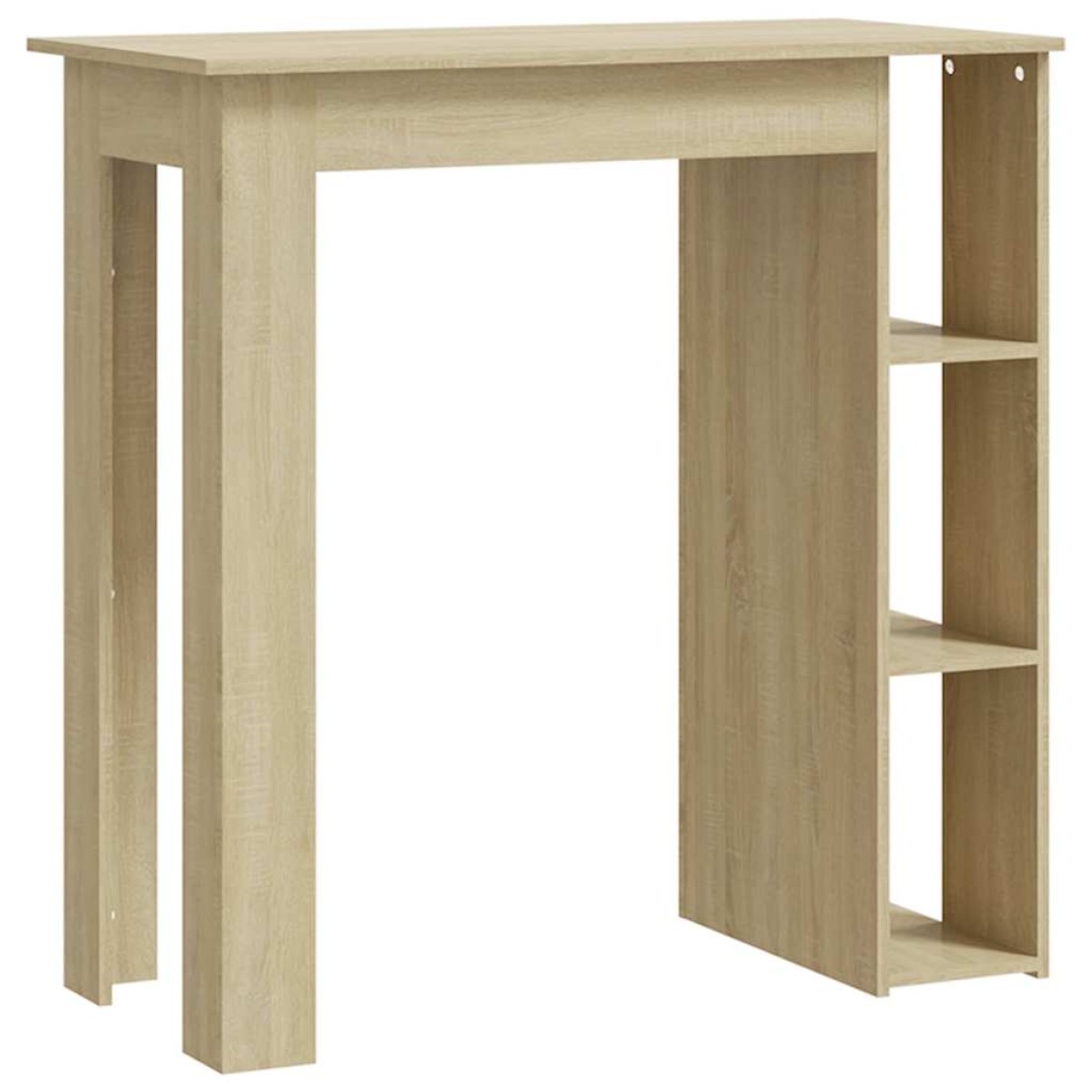 vidaXL Τραπέζι Μπαρ με Ράφια Sonoma Δρυς 102x50x103,5 εκ. Μοριοσανίδα