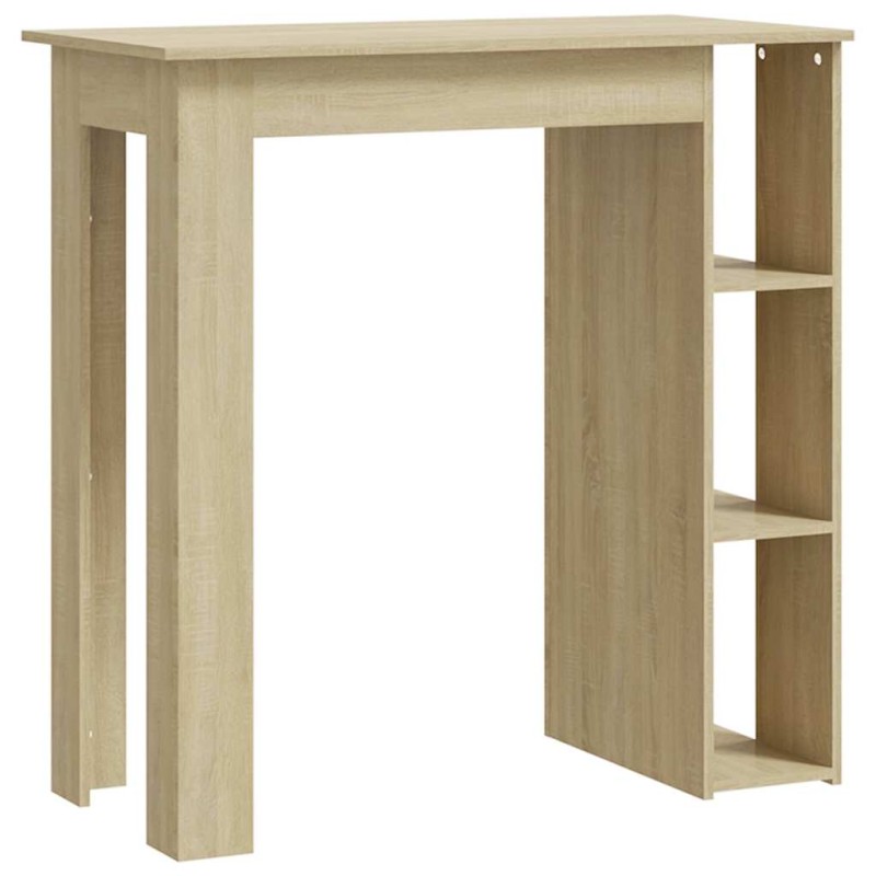 vidaXL Τραπέζι Κονσόλα με Ράφι Sonoma Δρυς 102x50x103,5εκ Επεξ. Ξύλο