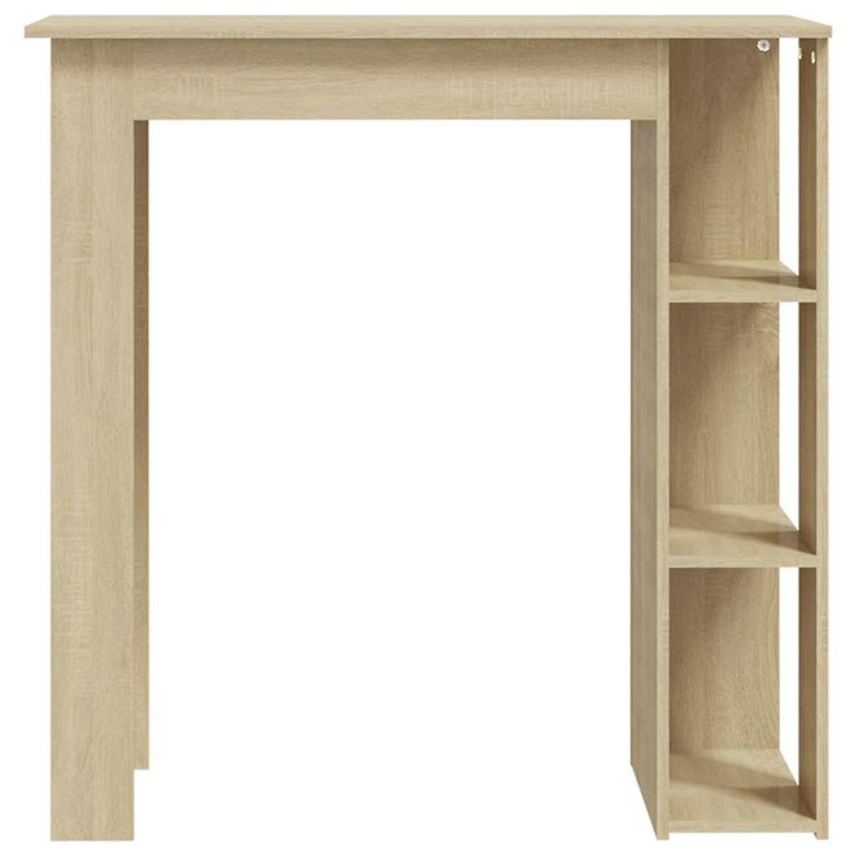 vidaXL Τραπέζι Μπαρ με Ράφια Sonoma Δρυς 102x50x103,5 εκ. Μοριοσανίδα