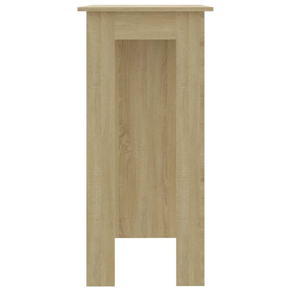vidaXL Τραπέζι Μπαρ με Ράφια Sonoma Δρυς 102x50x103,5 εκ. Μοριοσανίδα