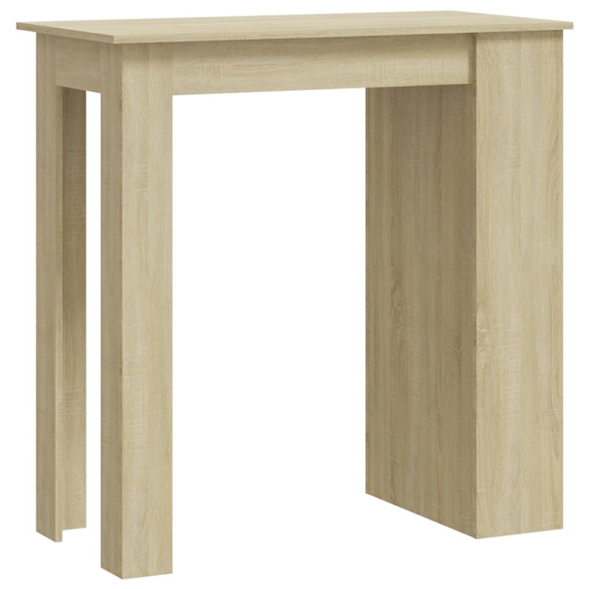 vidaXL Τραπέζι Μπαρ με Ράφια Sonoma Δρυς 102x50x103,5 εκ. Μοριοσανίδα