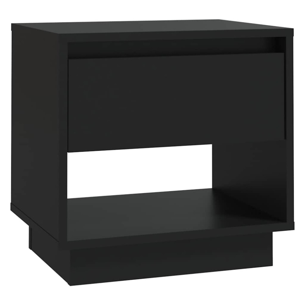 vidaXL Κομοδίνο Μαύρο 45 x 34 x 44 εκ. από Μοριοσανίδα