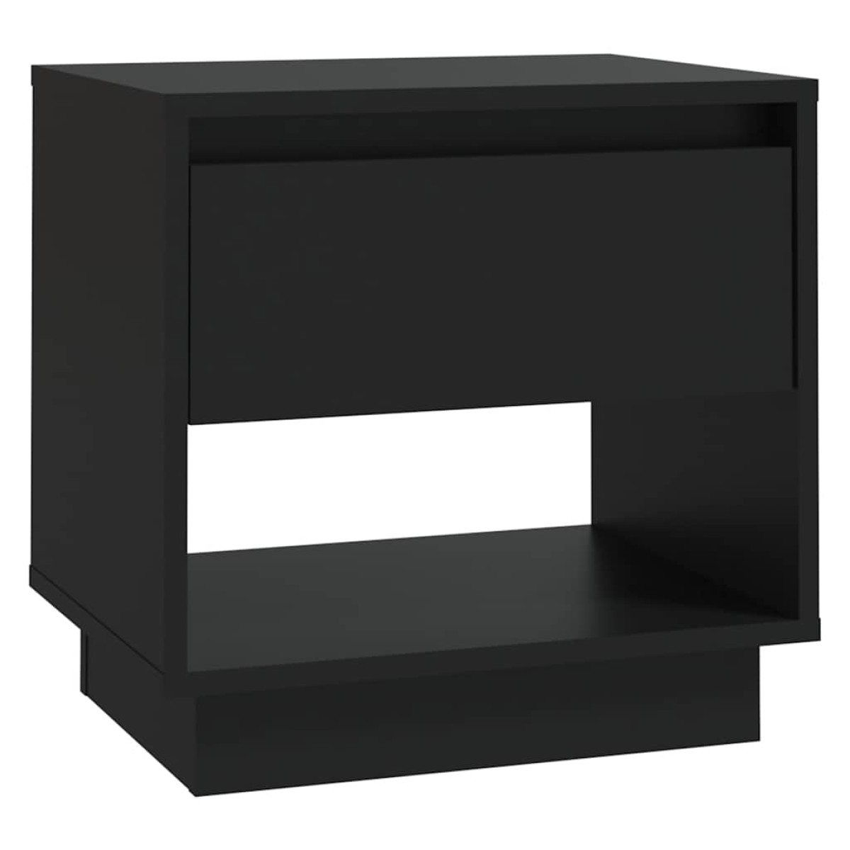 vidaXL Κομοδίνο Μαύρο 45 x 34 x 44 εκ. από Μοριοσανίδα