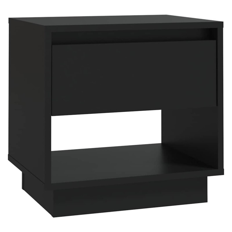 vidaXL Κομοδίνο Μαύρο 45 x 34 x 44 εκ. από Μοριοσανίδα