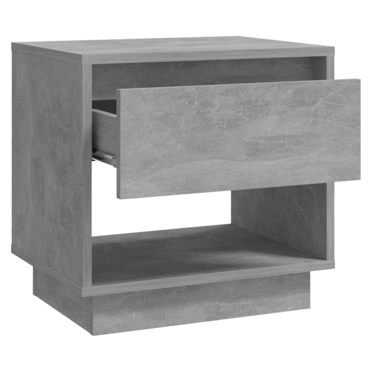 vidaXL Κομοδίνο Γκρι του Σκυροδέματος 45 x 34 x 44 εκ. από Μοριοσανίδα