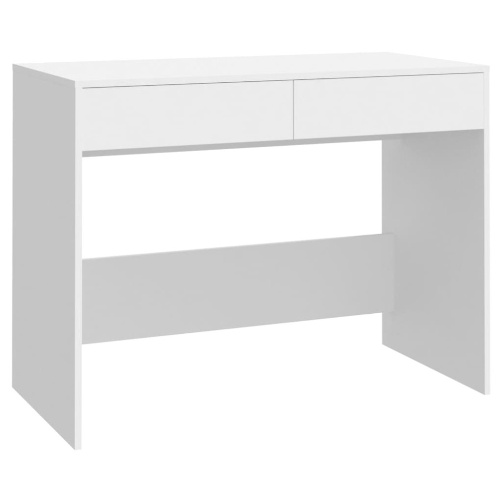 vidaXL Γραφείο Λευκό 101x50x76,5 εκ. από Επεξεργασμένο Ξύλο
